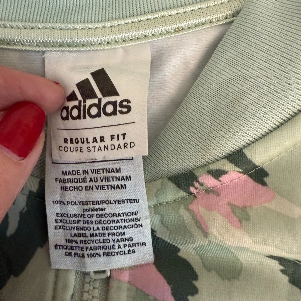 Adidas Mint Green and Soft Pink Jacket